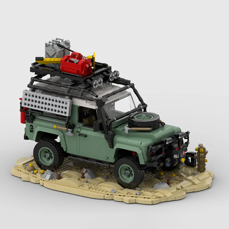 على الطرق الوعرة مركبة Moc قوالب بناء وحدات lassic على الطرق الوعرة تكنولوجيا المركبات كتل عيد الميلاد لتقوم بها بنفسك لعبة هدايا البناء #4