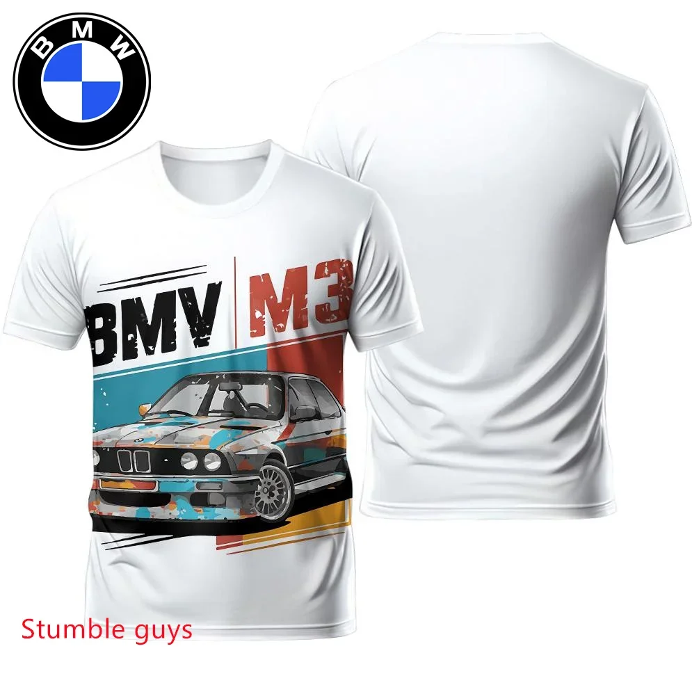 

Men's BMW Summer Short Sleeve Car Brand T-shirt Simple Versatile Quick-Dry Sports Motorcycle Racing