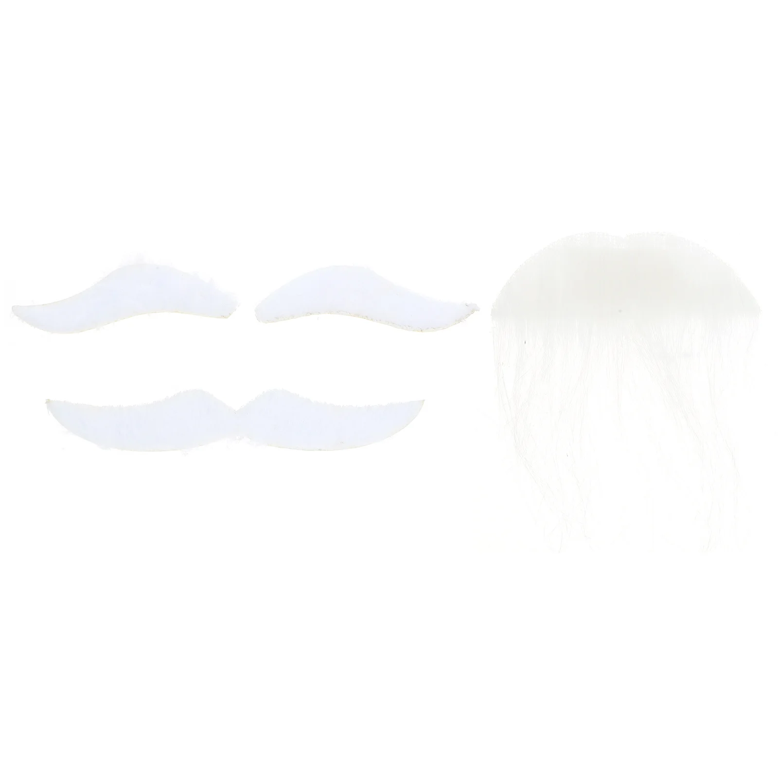 1 セットハロウィンパーティーひげ小道具偽口ひげ眉毛コスプレ衣装アクセサリー快適な耐久性のある布素材面白い