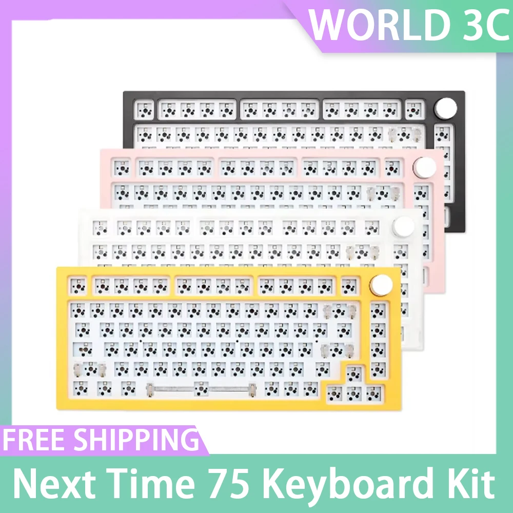 75% Keyboard Kit Next Time 75 Keyboard Kit Nexttime X75 Gasket Mechanical Customized Hot Swappable Pcb Rgb Keydous Type C