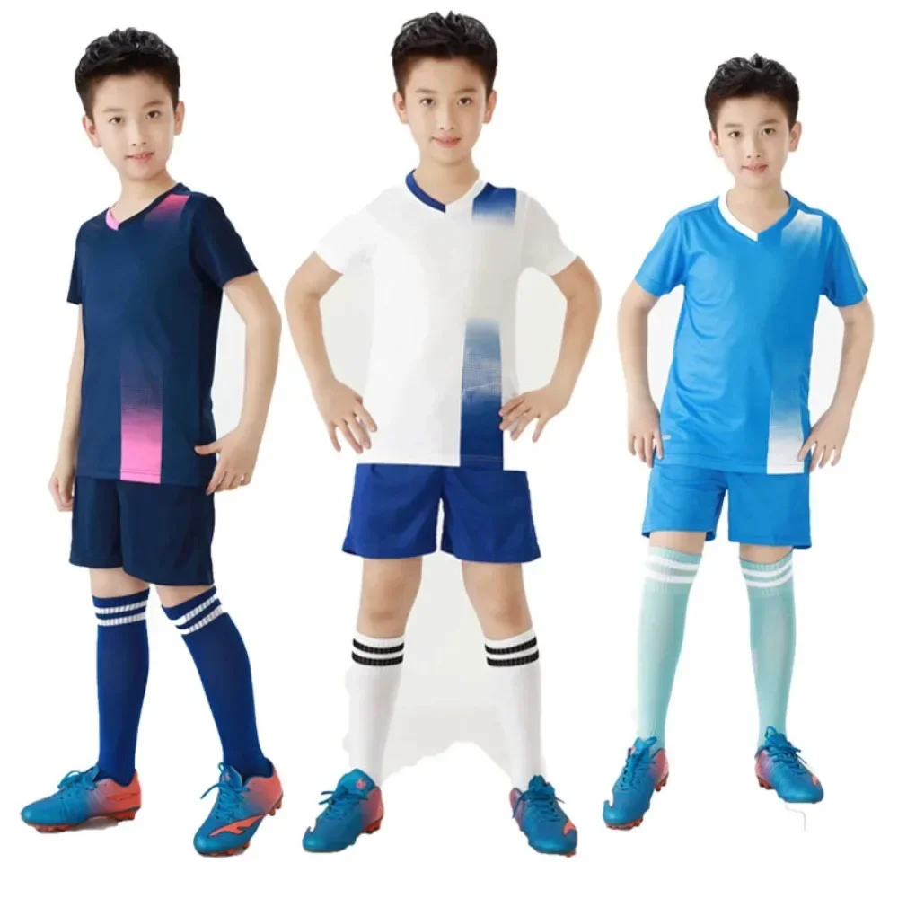 Moisture-wicking Training Clothes Breathable and Comfortable Children\'s Football Set for Boys Football Kit