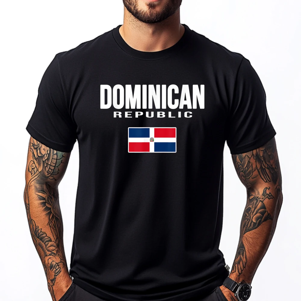 Dominican Republic Flag Republica Dominicana Souvenir Luxury T Shirt Long Sleeve T-Shirt Cinco De Mayo