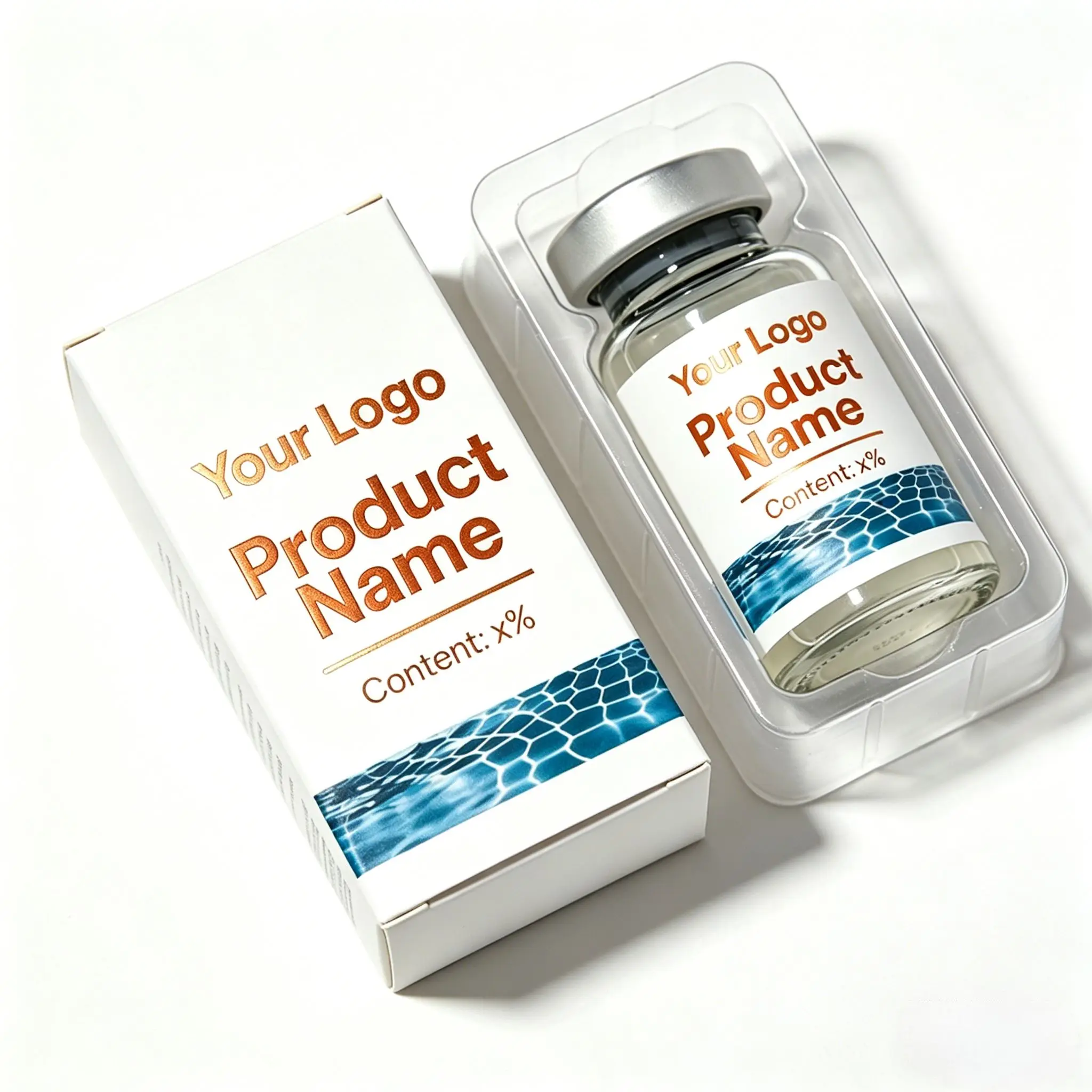 

Custom Complete Packaging Set: Boxes,Inserts & Labels for 3ml-15ml Peptide Bottles
