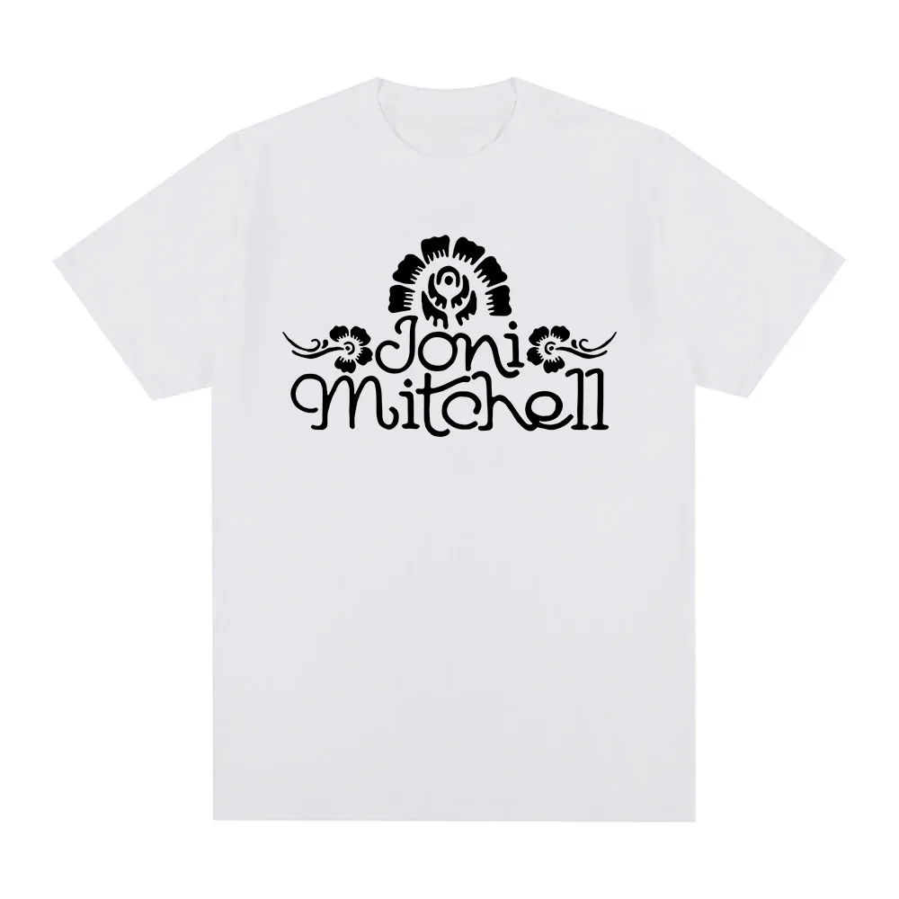 Joni Mitchell T-Shirt Summer Round Neck Short Sleeve Clothing High Quality Cotton Women Tee-shirt Casual Graphic Printing Tops