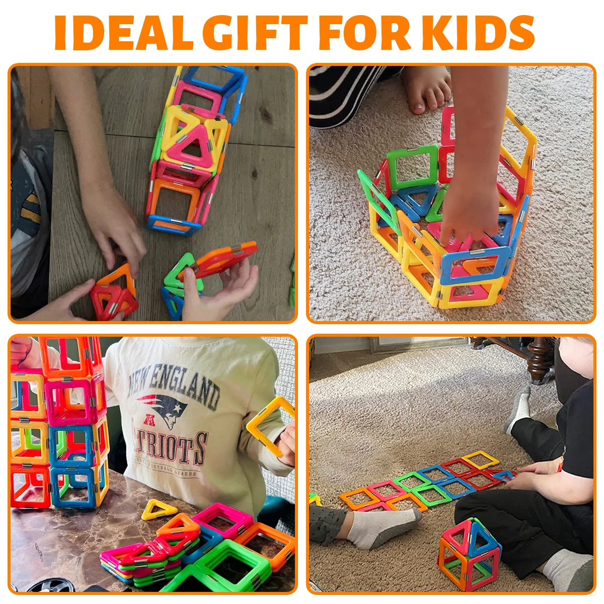 Bloques de construcción magnéticos 3D DIY juguetes magnéticos para niños juego de construcción de diseñador regalos de cumpleaños para niños juguetes 36/64/98 Uds