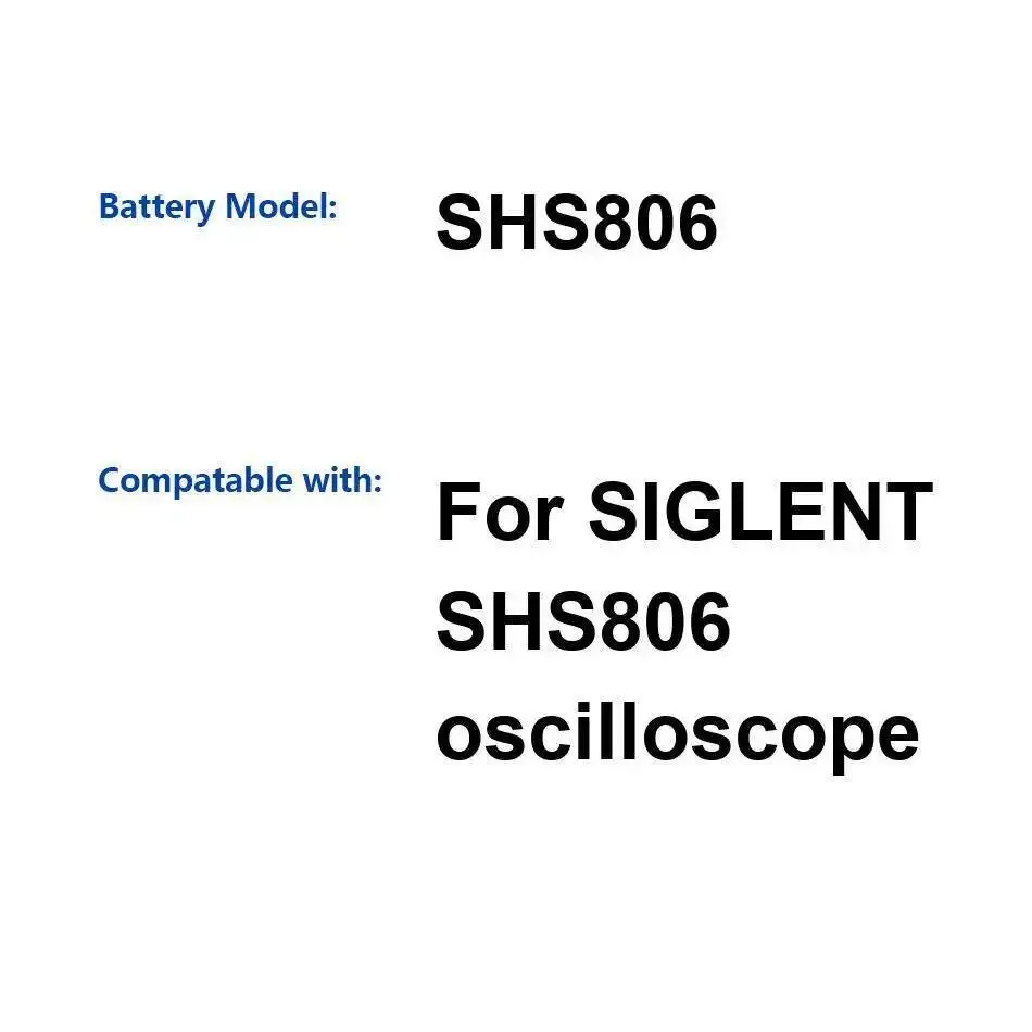 

Oscilloscope Battery For Siglent SHS806 Durable 6000Mah