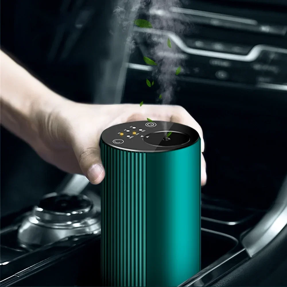 China Factory Wireless Pure Essential Oil Nebulizer Waterless Car Aroma Diffuser With Timing Function