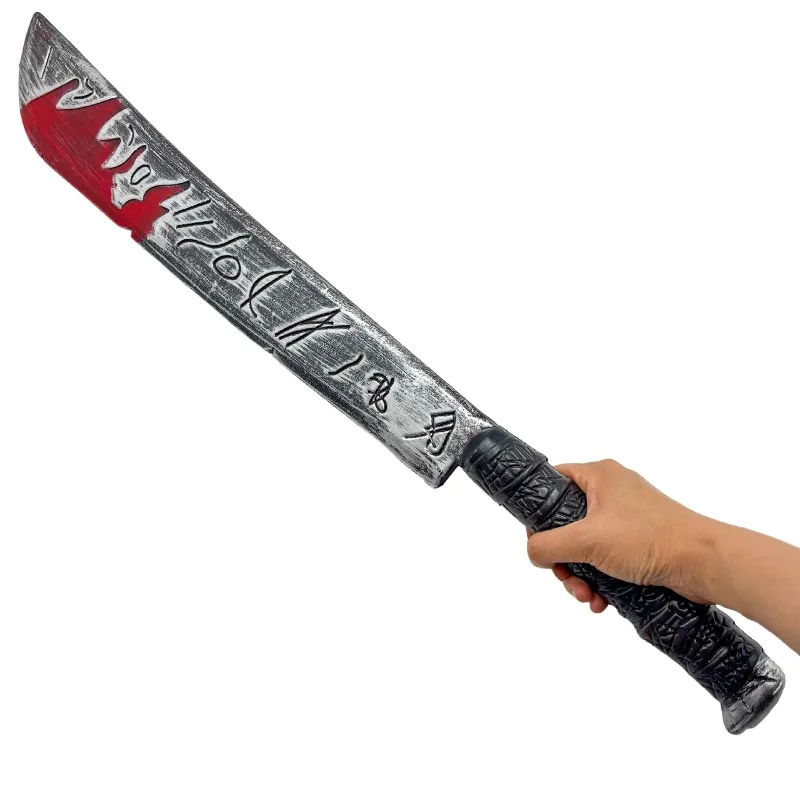 75 سنتيمتر/29.53in تأثيري المنجل البلاستيك لعبة سكين نموذج الأسلحة الدعائم الأجهزة الطرفية تحصيل هالوين الديكور صديقها هدية