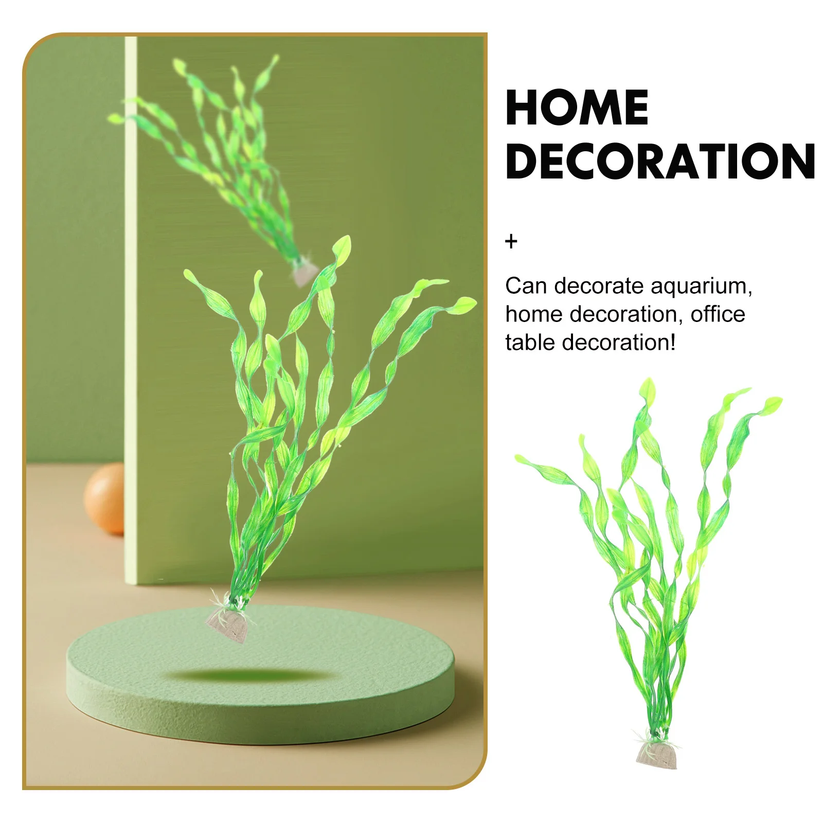 

10Pcs Realistic Resin Aquarium Plants Lightweight Compact Fish Tank Kelp Grass Decor Natural Atmosphere Aquarium Decorations