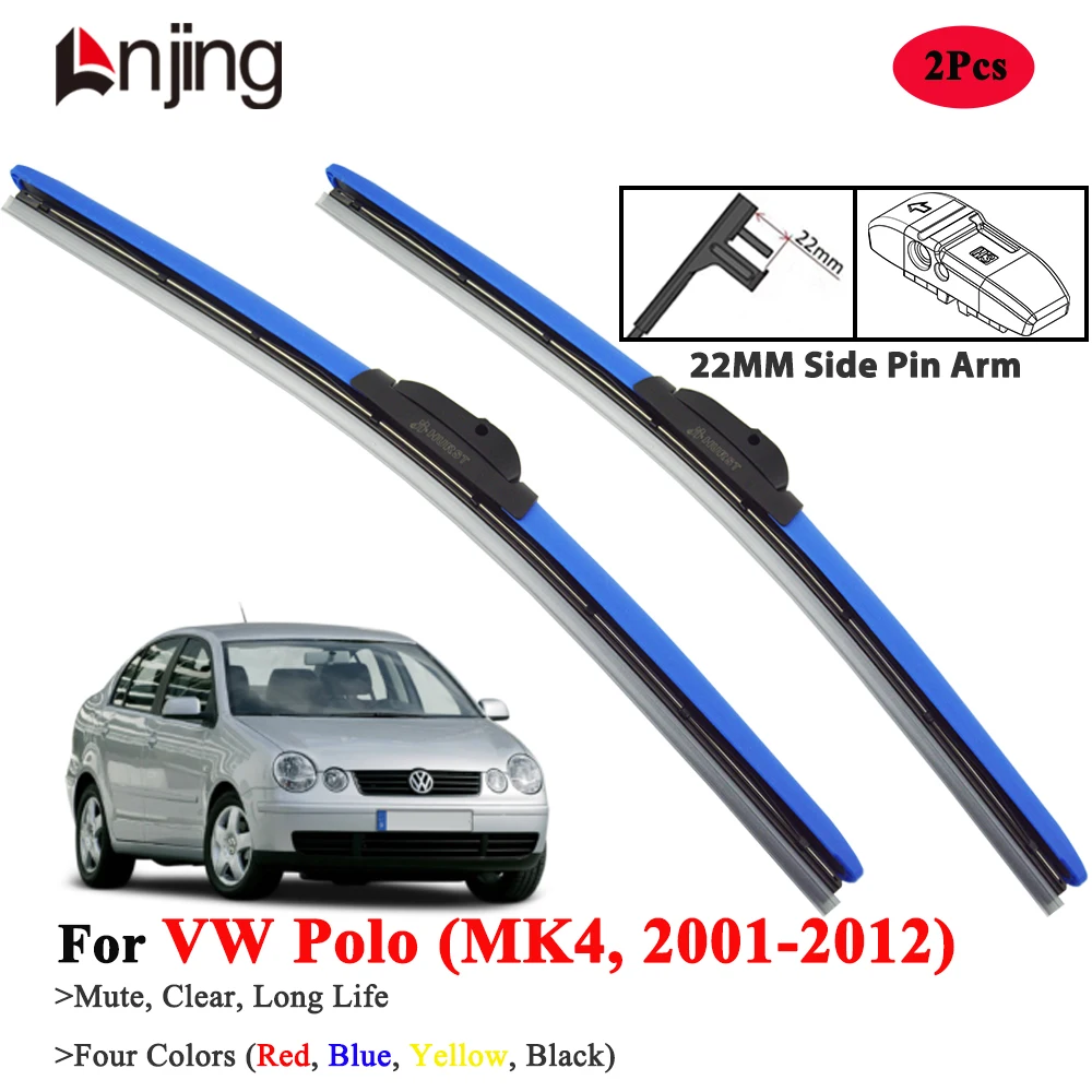 

LNJING Car Windshield Wiper Blades For VW Volkswagen Polo MK4 2001-2012