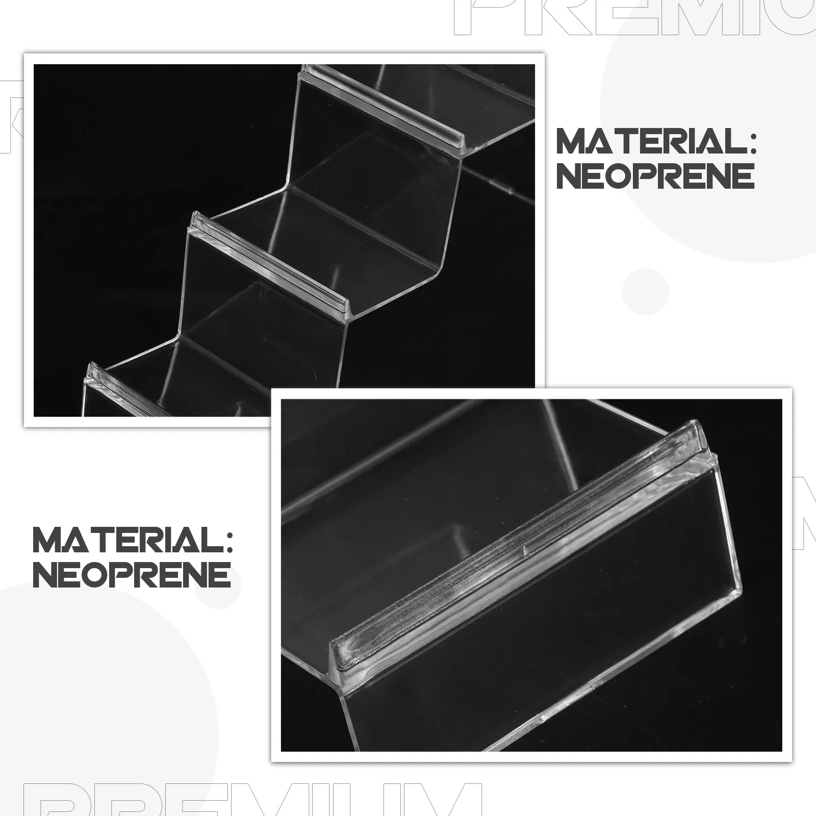 Transparent Multi-Layer Wallet Display Stand PP Material Retail Display Rack for Purse Handbag Organizer Perfume Cupcake Risers