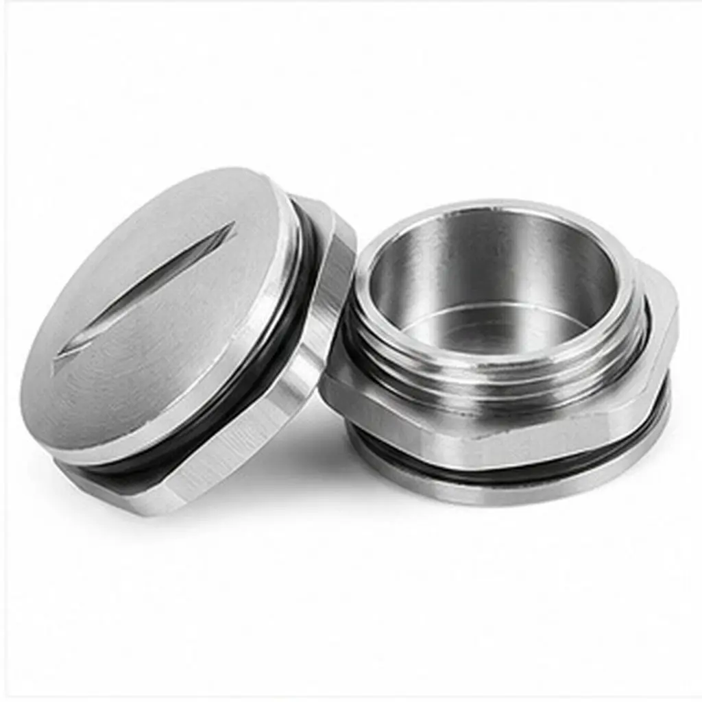 2Pcs Round Hole Closure Plugs Multi-Function Metal Seal Stoppers Waterproof Plugs for Tubes Holes Open Hole Plug