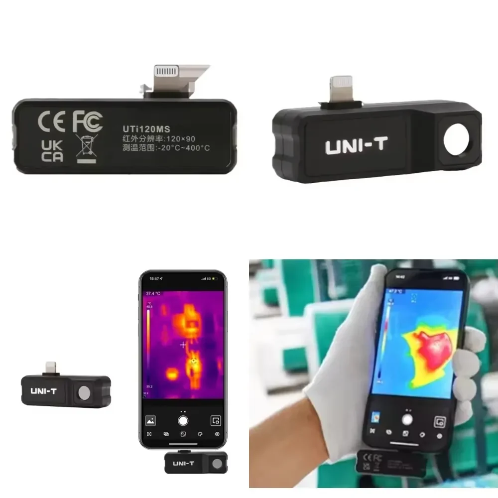 

UTI120MS Thermal Imager Phone Thermal Imaging for IOS PCB Circuit Floor Heat Detection