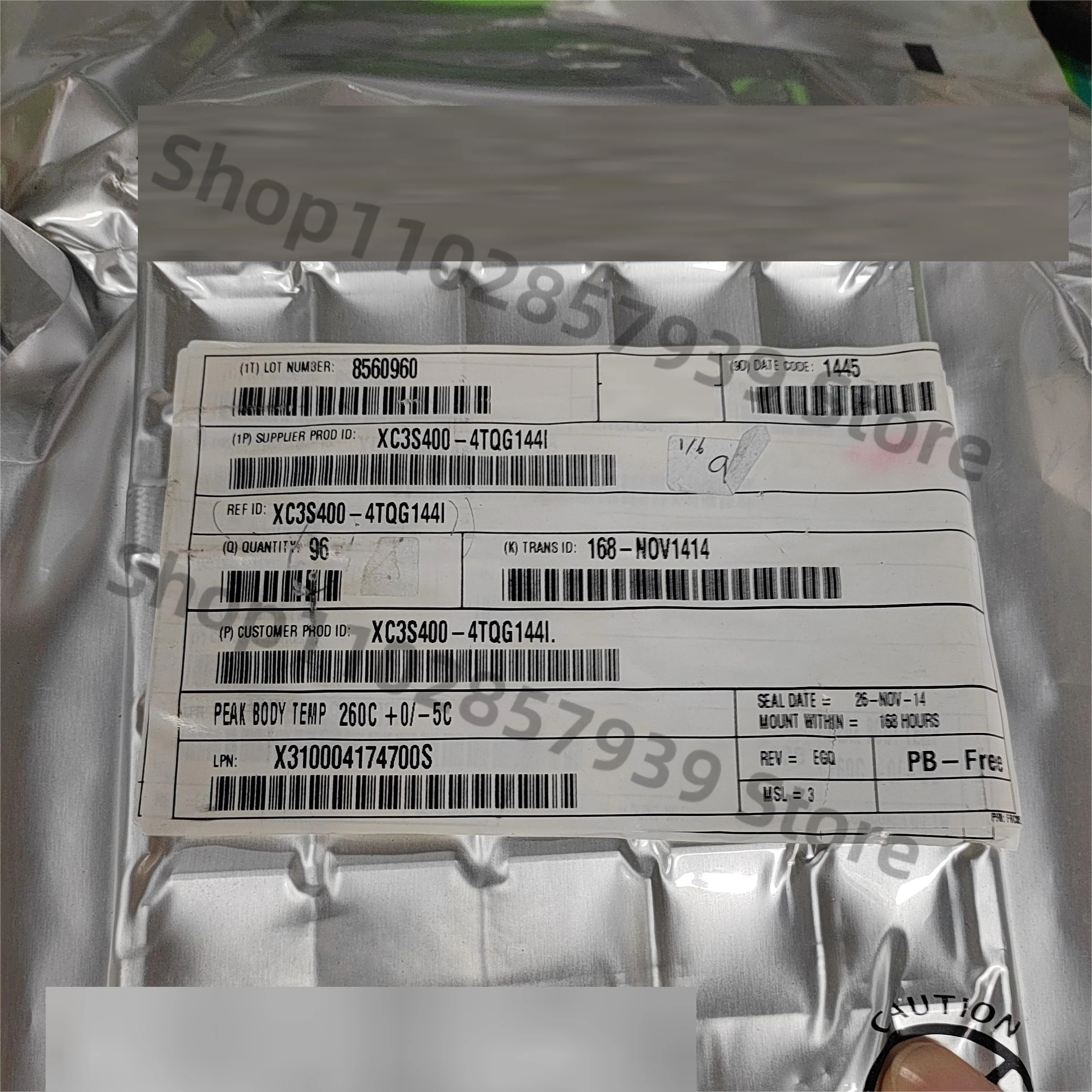 

XC3S400-4TQG144I TQFP-100 1pcs/lot Original spot, free shipping, programmable logic devices