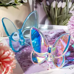 Multiple Color Crystal Butterfly Figurines Super Winkling Clear Crystal Flying Butterfly Collectible Home Decor Vivid
