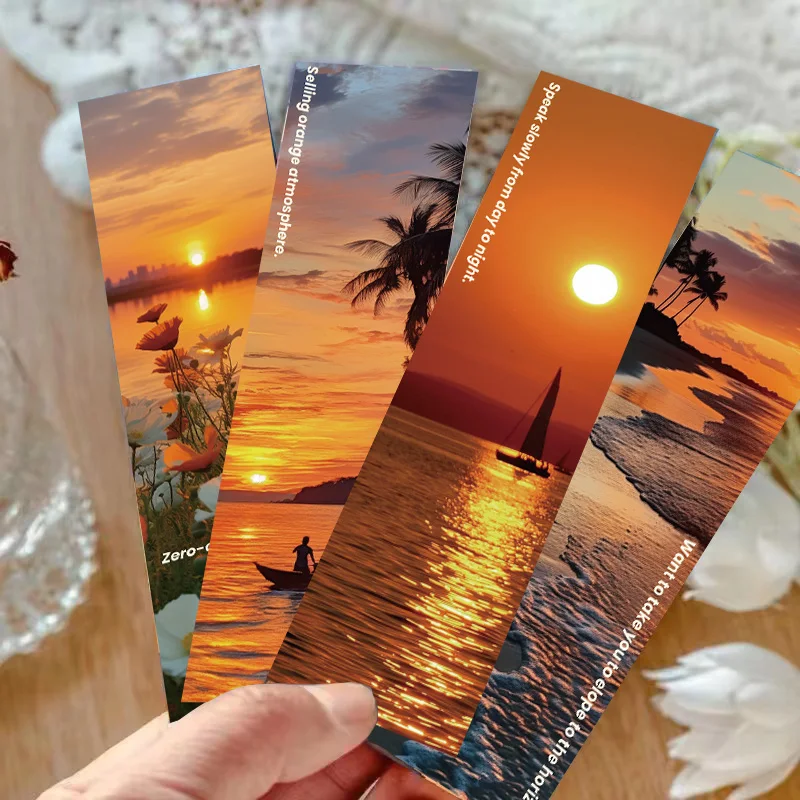30 adet ayarı güneş Dusk manzara imleri DIY dekorasyon çin manzara boyama kartları okuma kitap açıklama Card