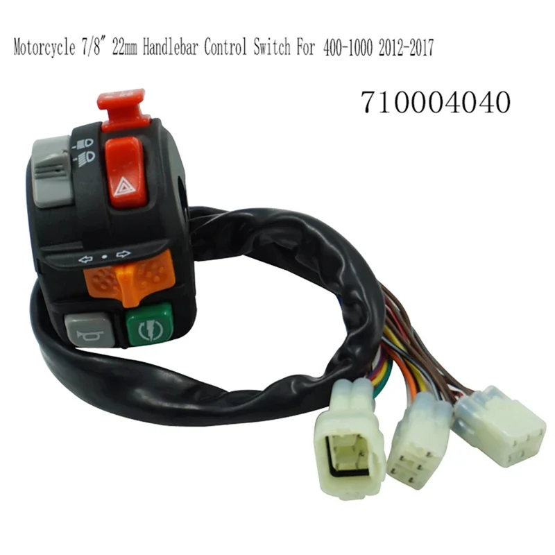 

A20K-710004040 Motorcycle 7/8In 22Mm Handlebar Control Switch For Outlander Renegade 400-1000 2012-2017 Multifunction Switch