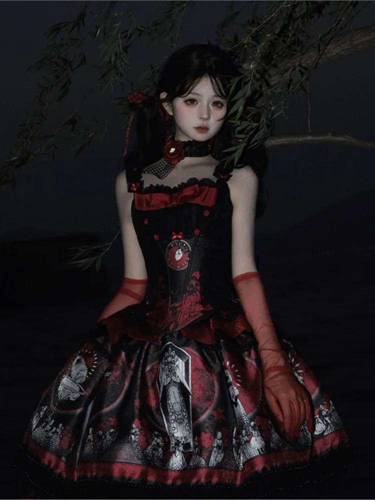 New dark gothic plus-size corset dress