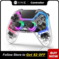 Controlador sem fio IINE Bastet compatível com PS4/Switch/PC/Android/IOS Joystick e gatilho de efeito Hall com touch pad