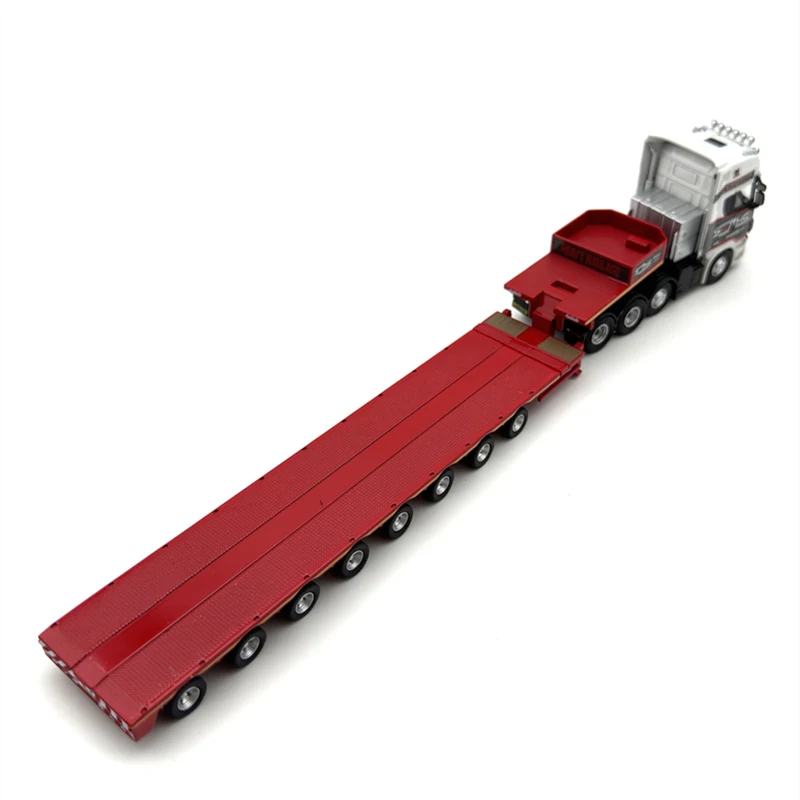 1:76 Scale Diecast Alloy Scania Multi-axle Low Load Trailer Toys Cars Model Classic Nostalgia Adult Souvenir Gift Static Display