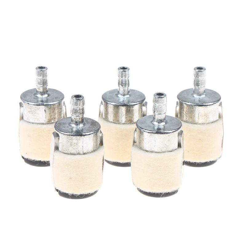 5Pcs Fuel Filter With Excellent Filtering Effect Is Suitable For Garden Machinery Equipment Brush Cutters And Chainsaws