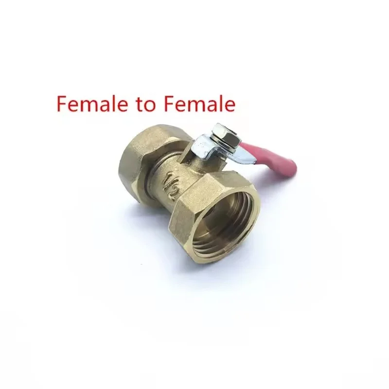 1/8 "1/4'' 3/8 ''1/2'' Messing kleine kogelkraan Binnendraad/Buitendraad Messing Klep Connector gezamenlijke Koperen Pijp Koppeling Adapter