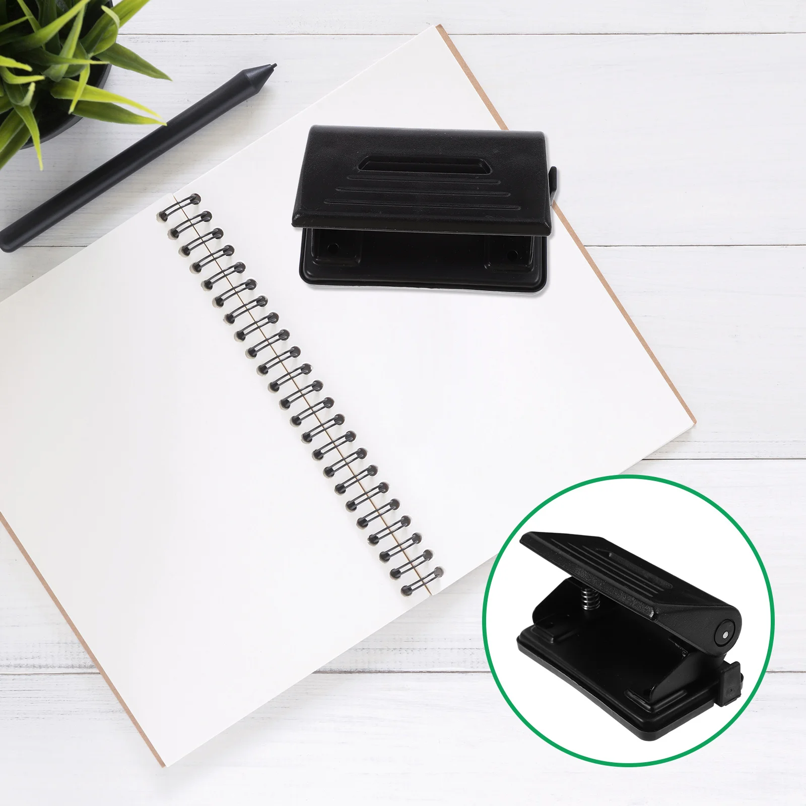 1 قطعة ثقب الورق اليدوي المزدوج لكمة مكتب مخطط الناخس للحرف اليدوية مشاريع ثقب صغير الناخس المحمولة خفيفة الوزن