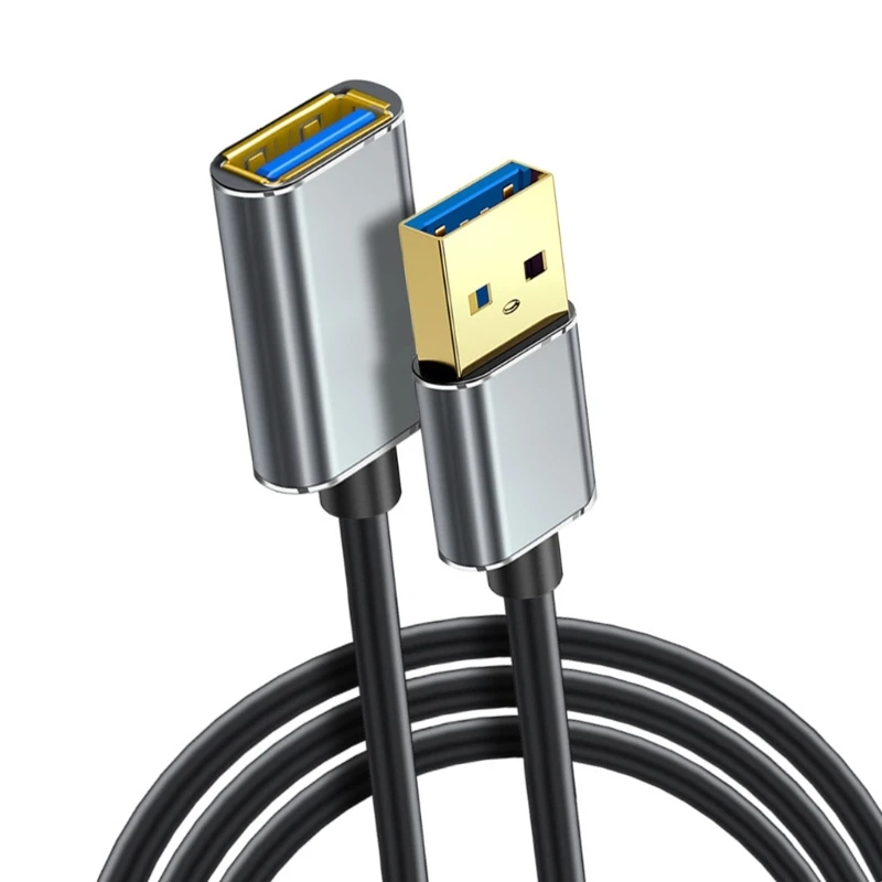  USB3.0 Extender Cable 3ft Aluminum Alloy Shielded Connectors Super Speed 5Gbps Transfer For Computer Storage Devices