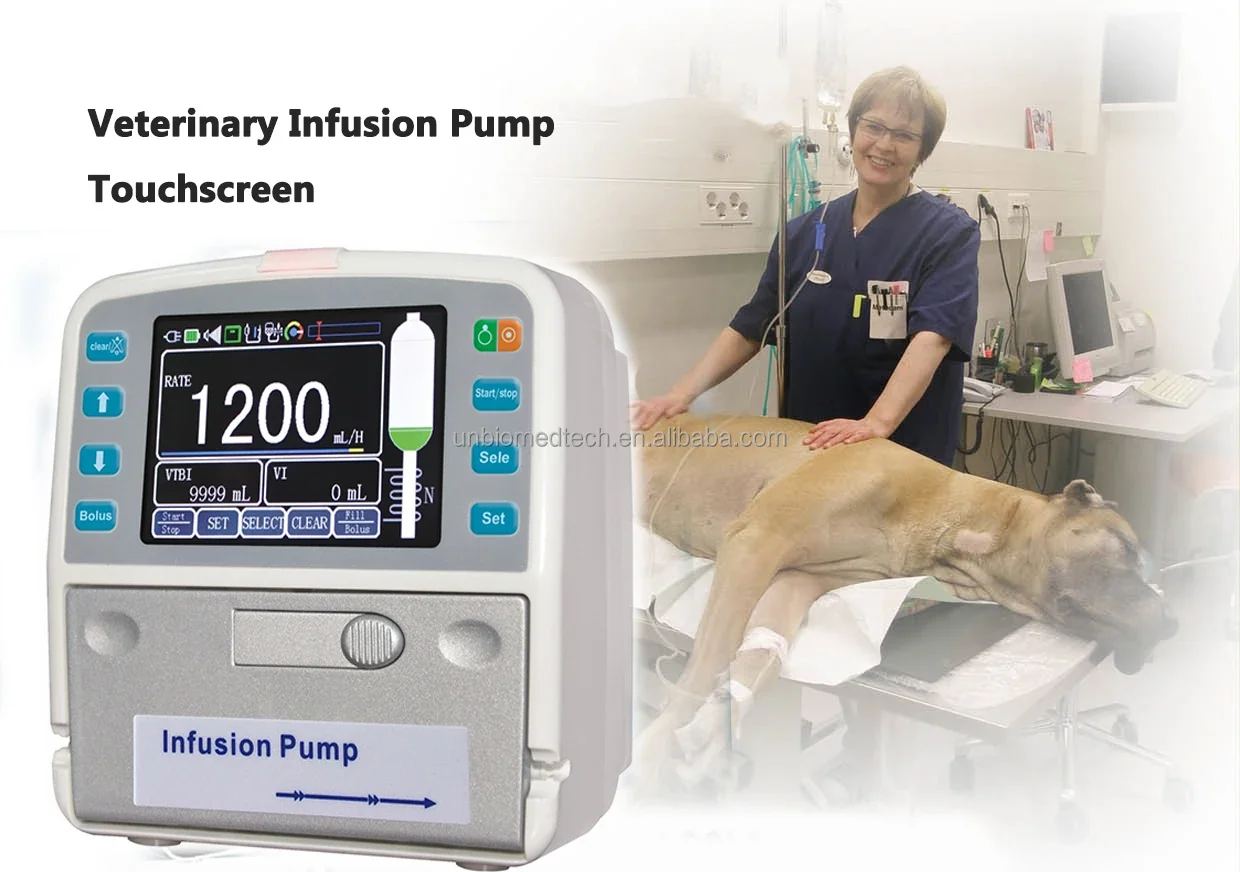 Double CPU control touch screen multiple modes veterinary pump with warmer UNB12