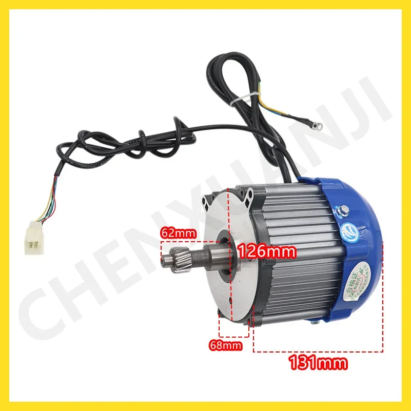 Electric Scooter Motor Conversion Kit 48V 500W DC High Speed Brushless Differential  for  tricycle Accessories