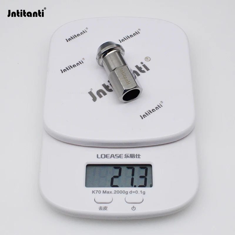 Jntitanti M12*1.25*45mm wheel nut racing parts cone seat Gr.5 titanium lug nut for Nissan,Greatwall,Geely,Subaru,Suzuki etc.