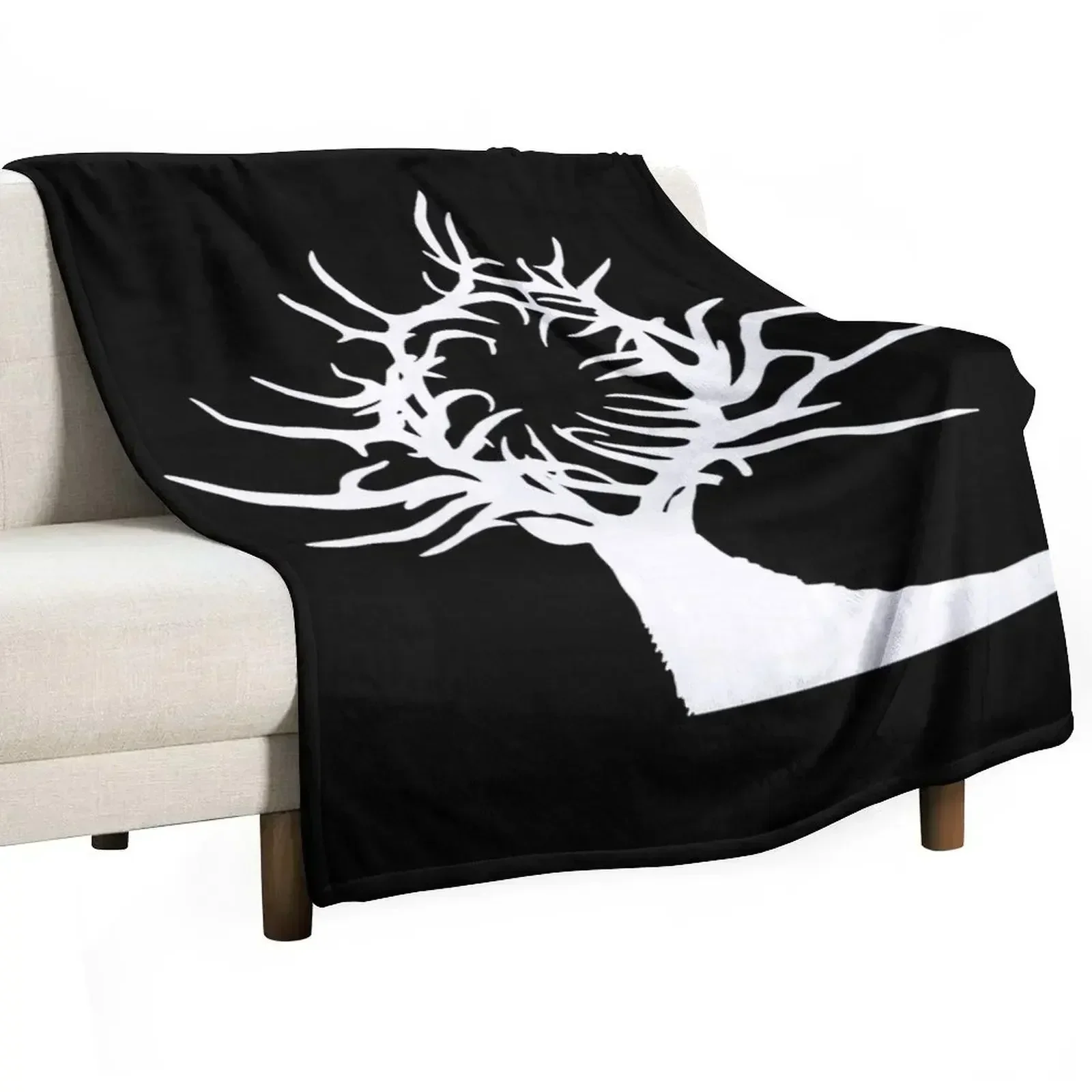 

Shadow and Bone Stag Throw Blanket valentine gift ideas Nap Thermal Luxury Designer Blankets