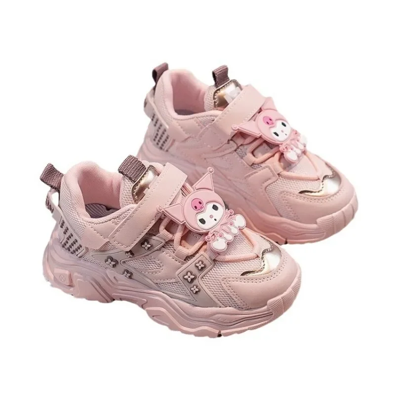 Girly Heart Kawaii Sanrio Anime Breathable Casual Shoes Spring Cute Cartoon Ins Fashion Children Sports Sneakers Gifts Toys