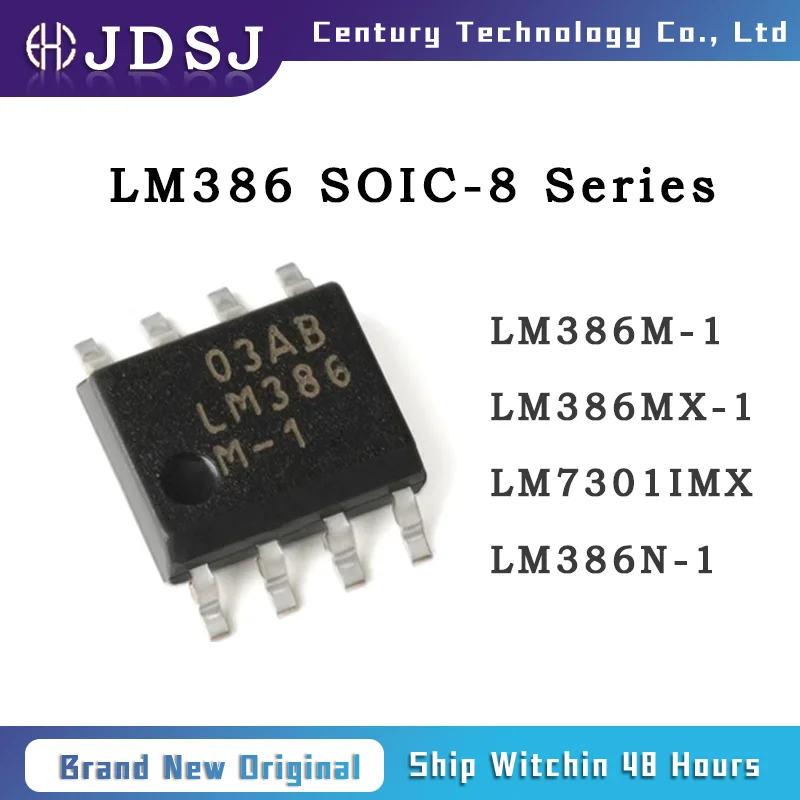 

10PCS LM386M-1 LM386MX-1 LM7301IMX LM386N-1 8-SOIC Brand New Original Chip IC