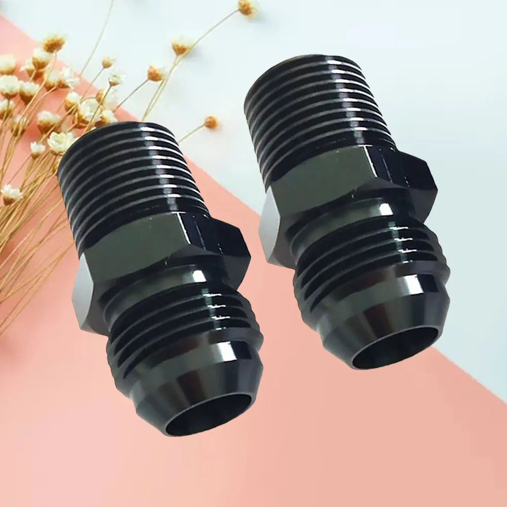 

2pcs An10-1/2Npt Aluminum Rotating Connector For Fuel Line Oil Cooler High Pressure Resistant Lightweight Anodized Engine