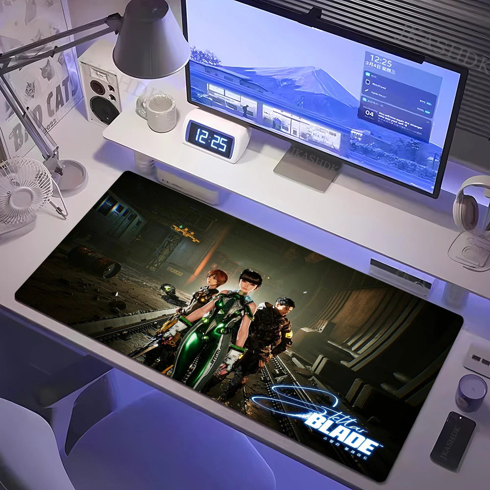 Anime Girl Table Mat Non-Slip Laptop S-Stellar B-Blade Keyboard Extended Mousepad Kawaii PC Mouse Pad Rubber Non-slip Big Carpet