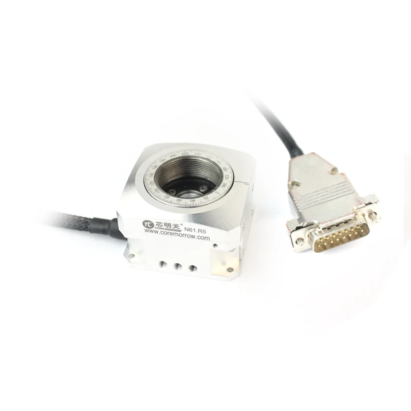 N61.R5E Piezo Motor Driven 360 Rotation Stage and it can be operated by PC software.