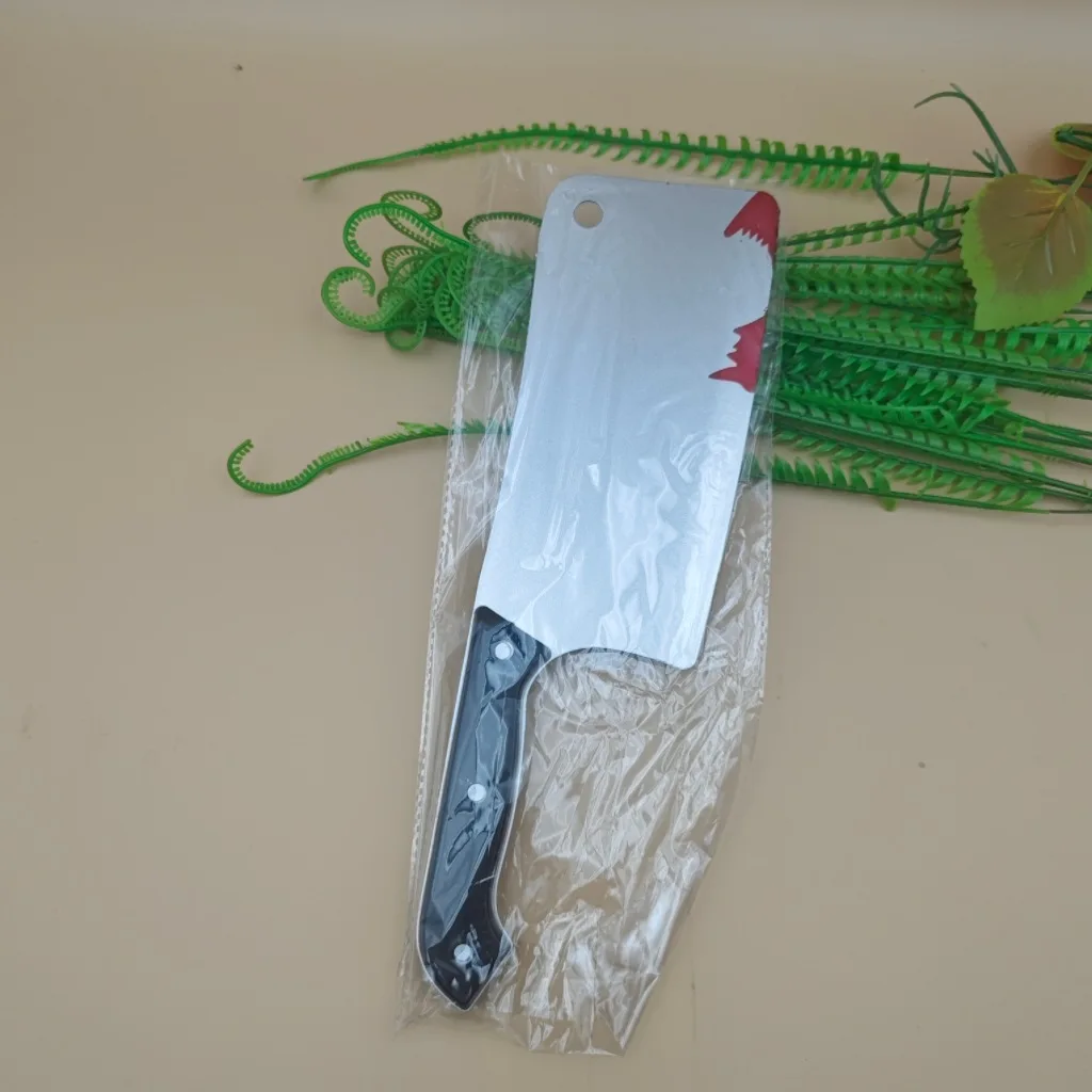 30cm Faked Bloody Sharp Knife for Halloween DIY Cosplay Props Decor Simulation Plastic Kitchen Knife halloween Party Supplies