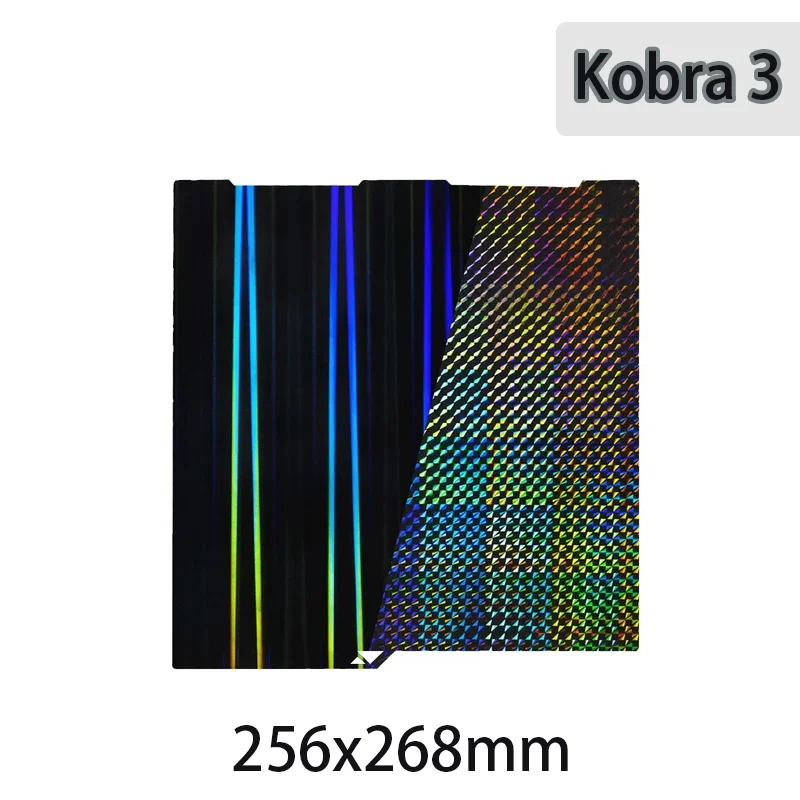 ENERGETIC For Kobra 3 Combo Build Plate 256x268mm Spring Steel Sheet Double Sided PEI PEO PEY H1H Sheet for Anycubic kobra 3