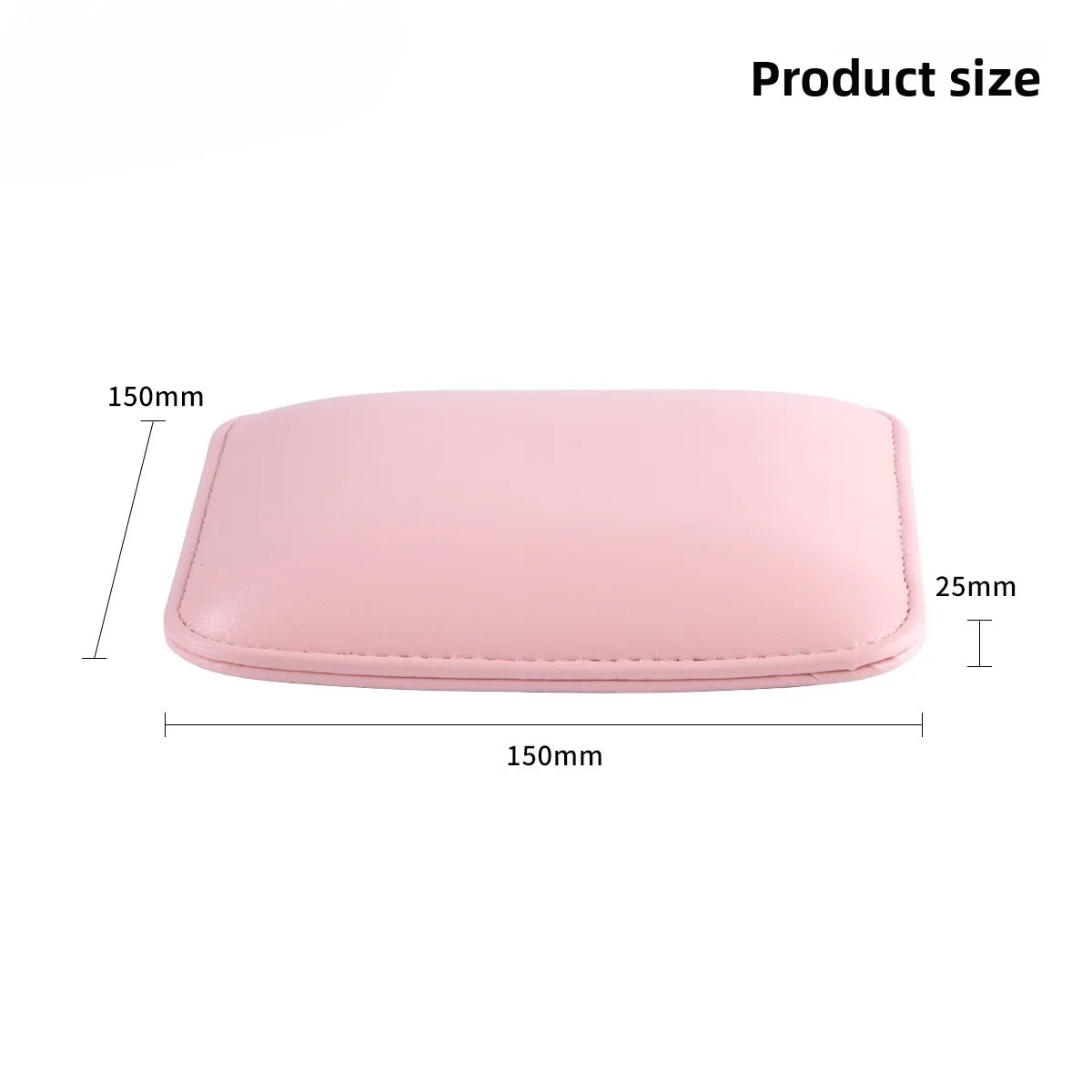 Square Manicure Elbow Pad, Memory Foam Nail Art Desktop Cushion, Easy Clean Comfortable Professional Nail Rest Pad Tools