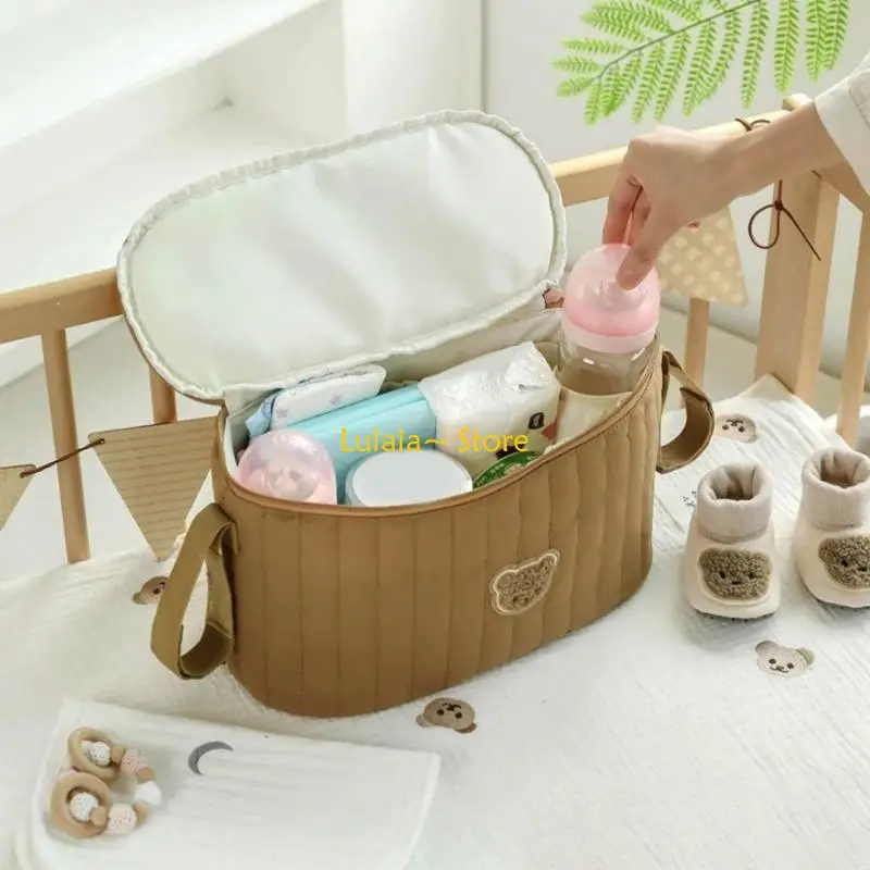 Y4QA Travel Carrying Case Baby Strollers Hanging Bag Stylish Maternity Container for During Family Outing