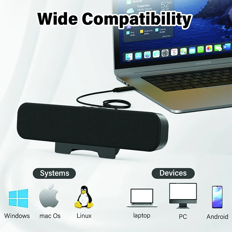

Computer audio USB interface desktop computer mini speaker U24 clip computer speaker laptop specific audio