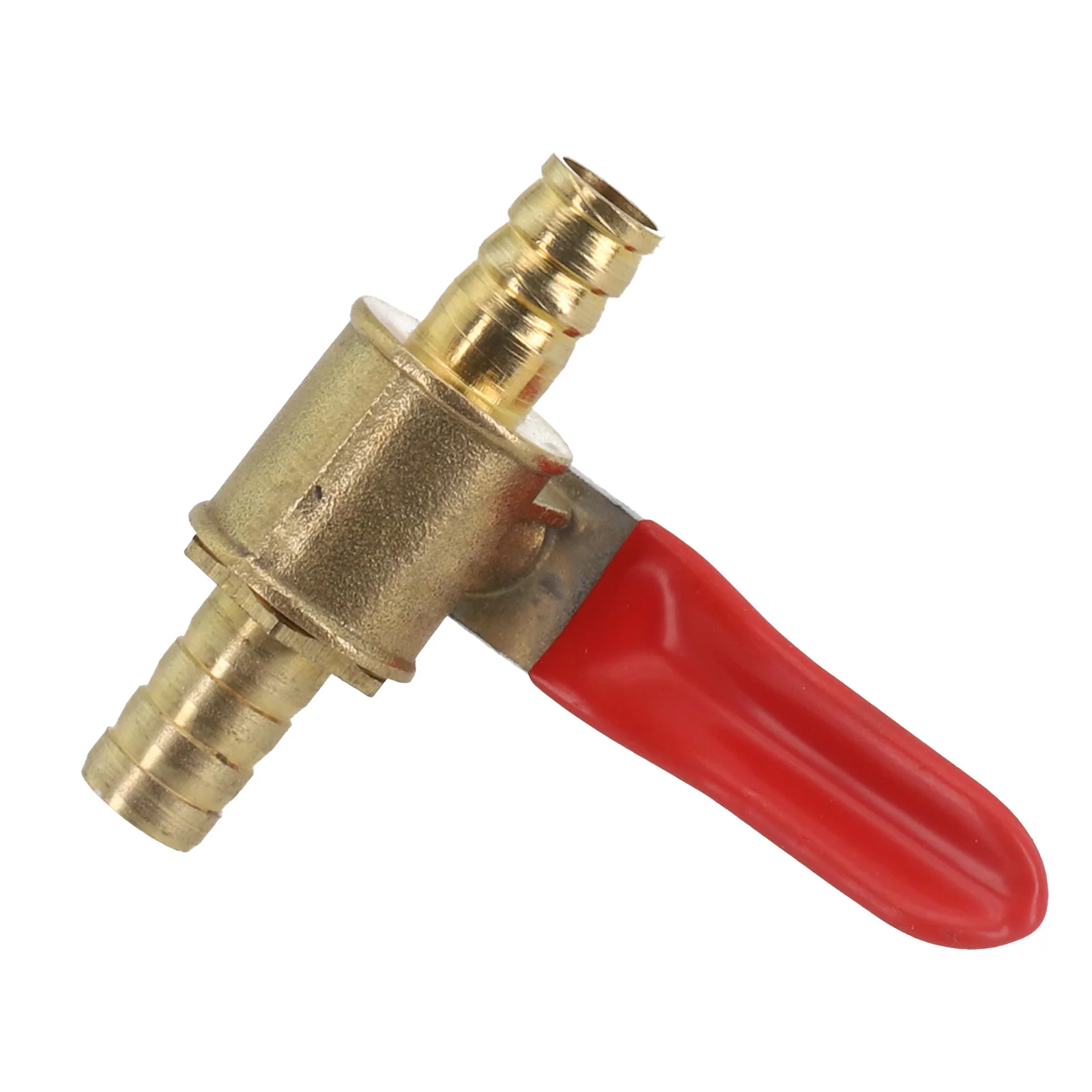 Brass Construction In Line Fuel Tap Size 8mm (5/16) Designed to Fit Various Vehicles Including Motorcycles and Lawnmowers