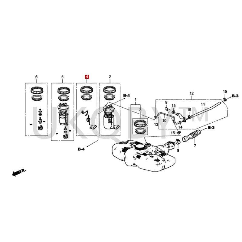 17047-T6P-H00 Suitable for Ho nd a Li ng pa i Fit Gasoline float fuel tank level sensor oil level sensing