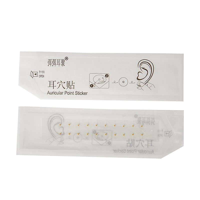 Transparent Ear Point Stickers Ear Pressure Stick Acupuncture Magnetic Beads Auricular Ear Stickers Massage Tool 100/200PCS