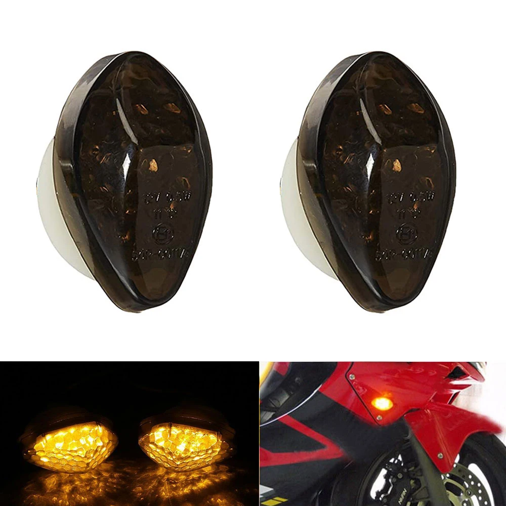 

2Pcs Universal Motorcycle Led Turn Signal Indicator Light Lamp Bulb Blinker Flashers For Honda CBR 1000RR 600RR 2004-2007 05