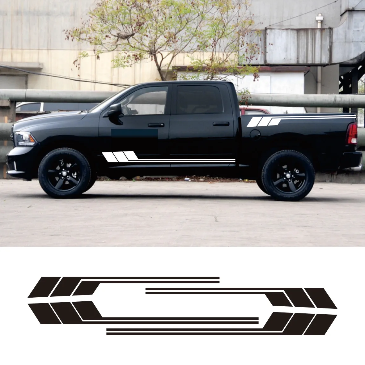 Pickup Sticker For Toyota Hilux Tacoma Isuzu Dmax Dodge RAM 1500 Maxus T60 GWM Cannon Universal Truck Decal Auto Accessories