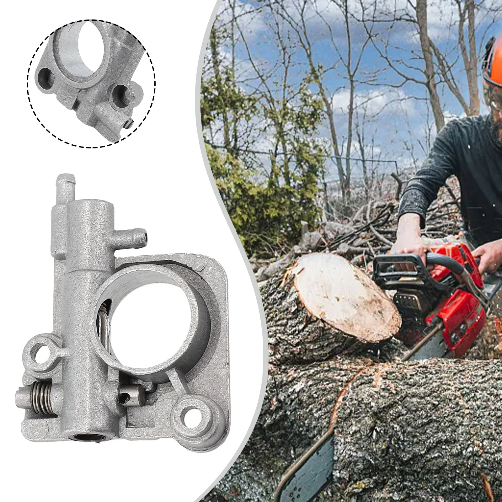 CS350 Oil Pumps With Worm For ECHO CS260 CS270 CS271 CS280 CS320 CS351 CS355T CS2600 TOPSUN 16\