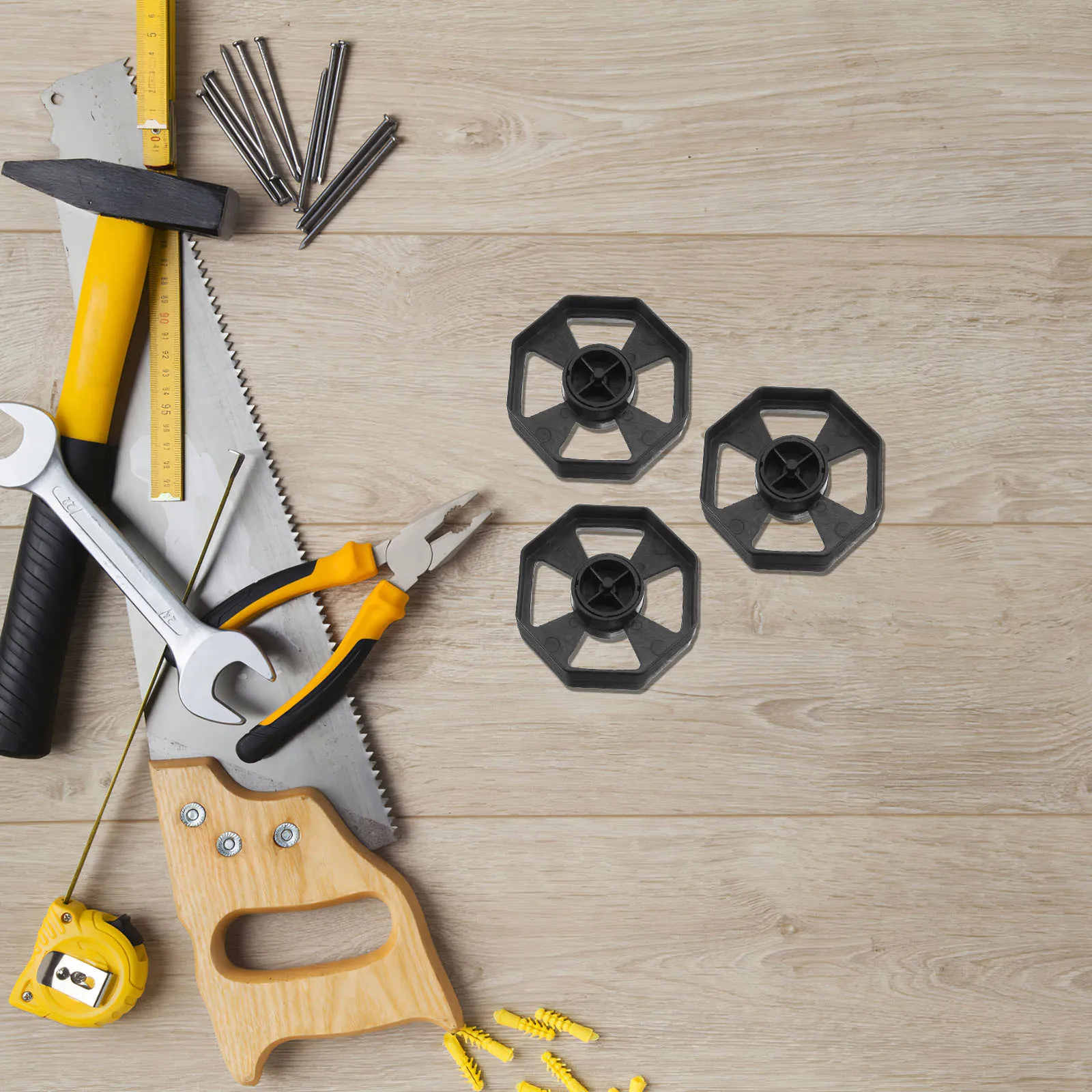 3Set Dispenser Pita Perekat Desktop, Pengganti Roller Pita Perekat yang Menggulung dengan Lancar untuk Penggunaan Kantor, Inti Roller yang Dapat Dipindahkan