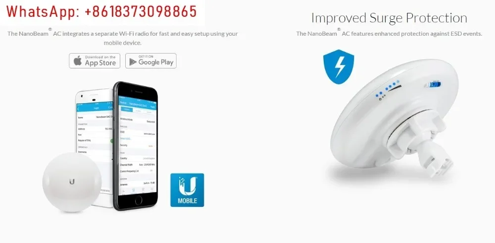 Ubiquiti Networks NBE-5AC-GEN2 5GHz NanoBeam Point-to-Point สําหรับ 10KM,Wireless Bridge AC GEN2 ประสิทธิภาพสูง airMAX